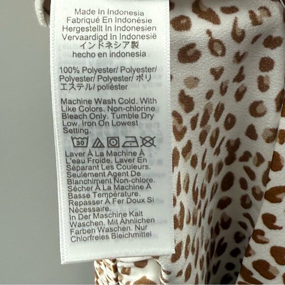 J. Crew Cheetah Animal Printed Bias Slip Skirt Midi Skirt 2024 Size Medium - Picture 9 of 9